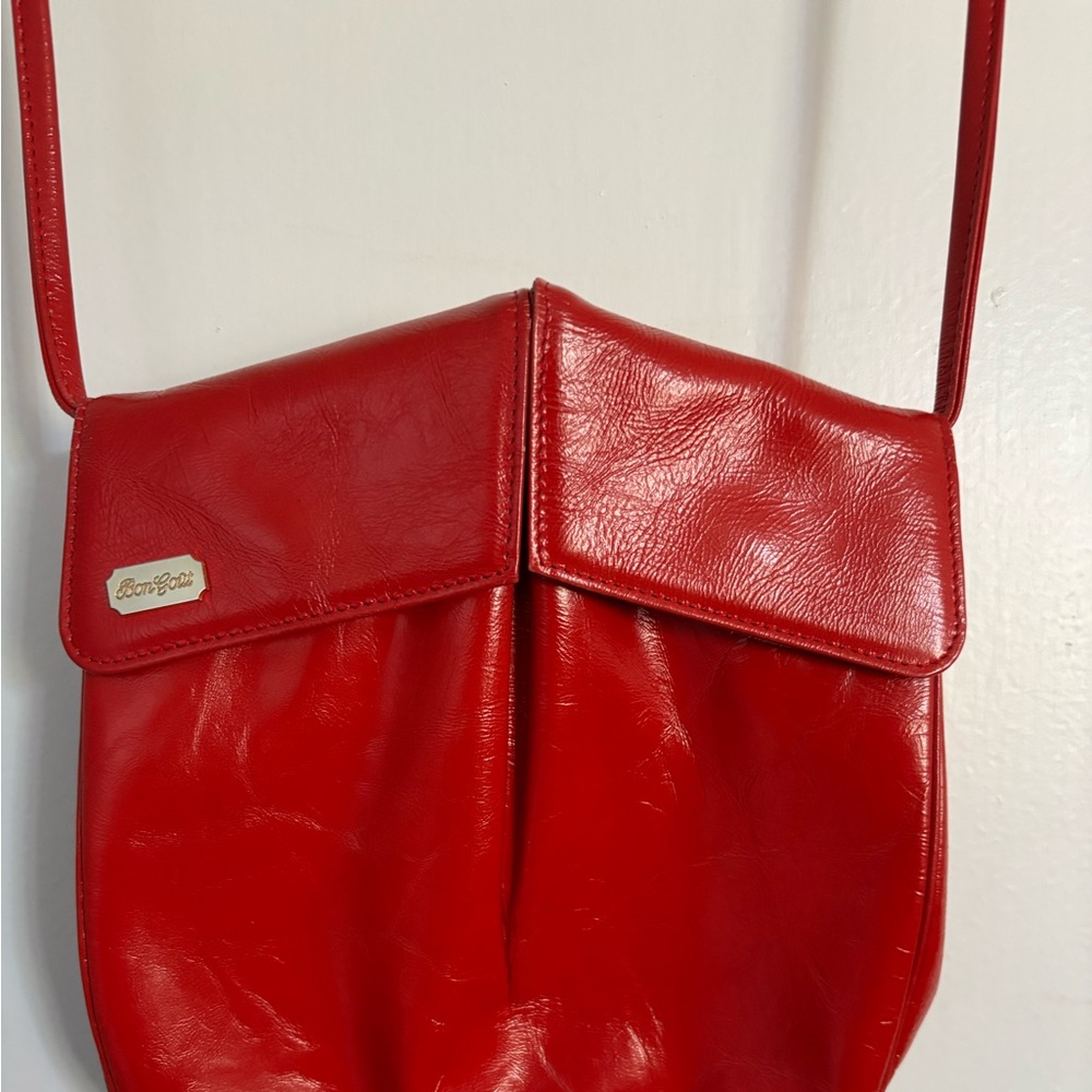 Red Leather Purse/Shoulder Bag